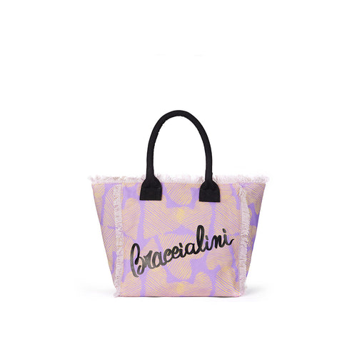 Borse Mare Braccialini in canvas sfrangiata - Outlet StageWear
