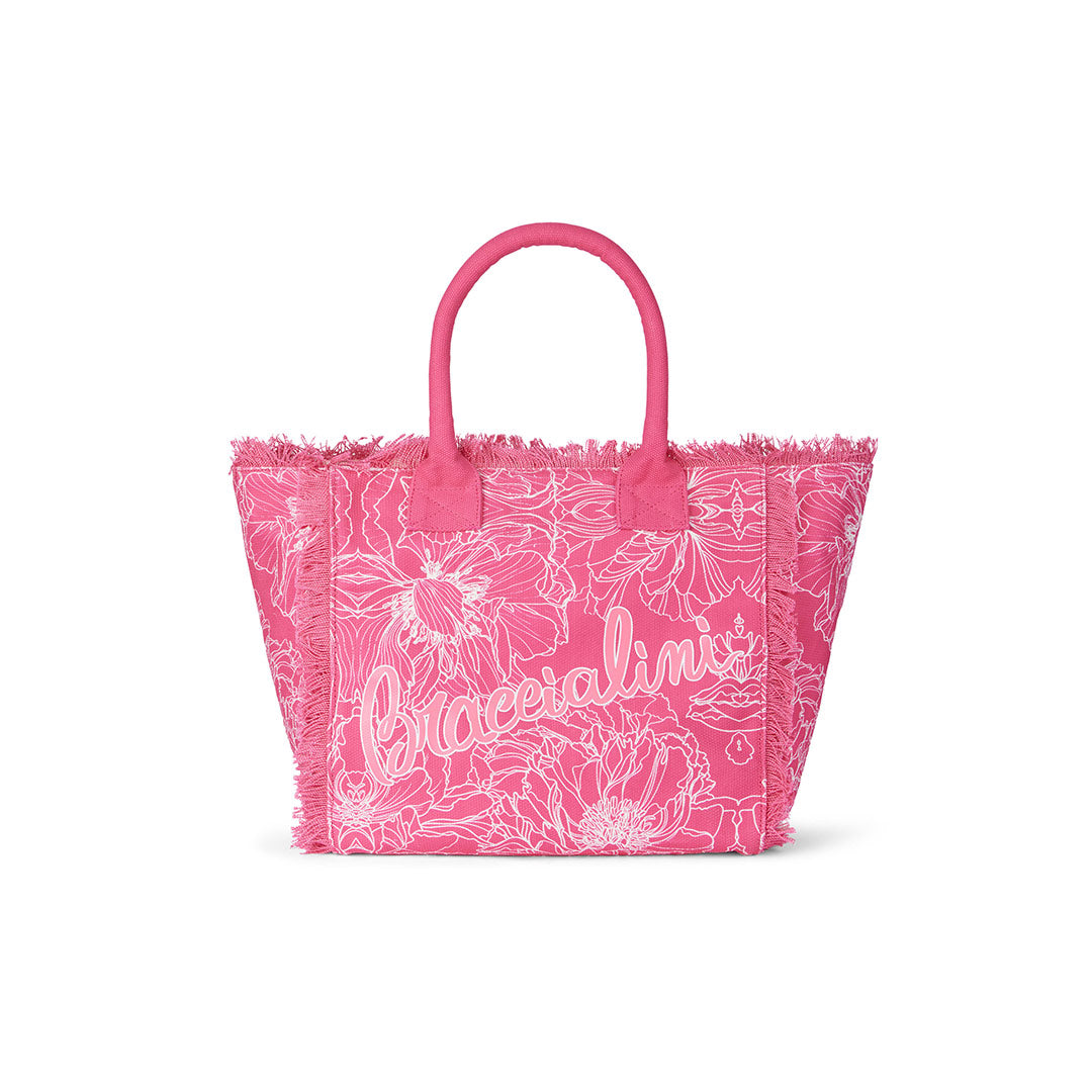 Borse Mare Braccialini in canvas sfrangiata - Outlet StageWear