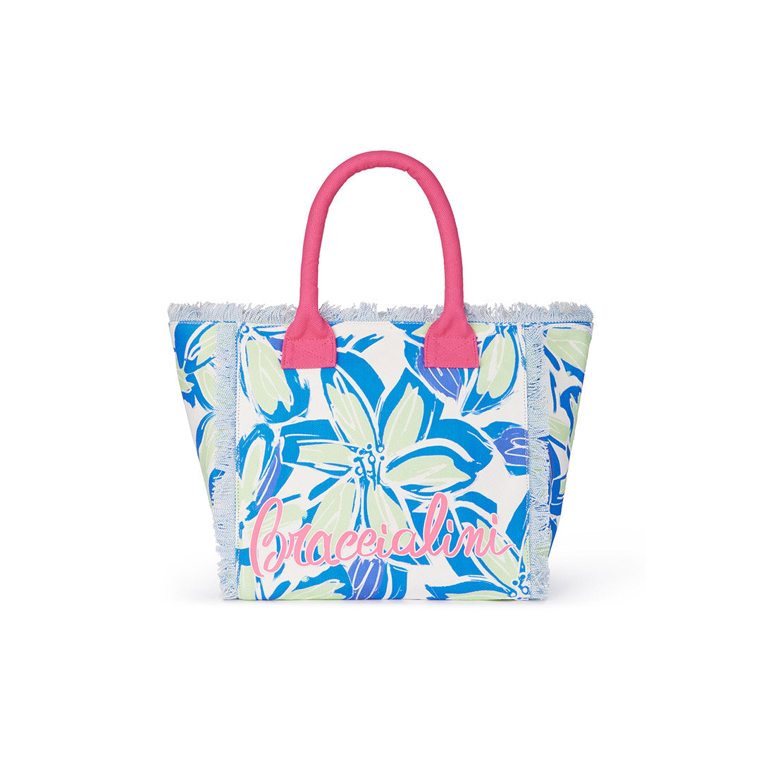 Borse Mare Braccialini in canvas sfrangiata - Outlet StageWear