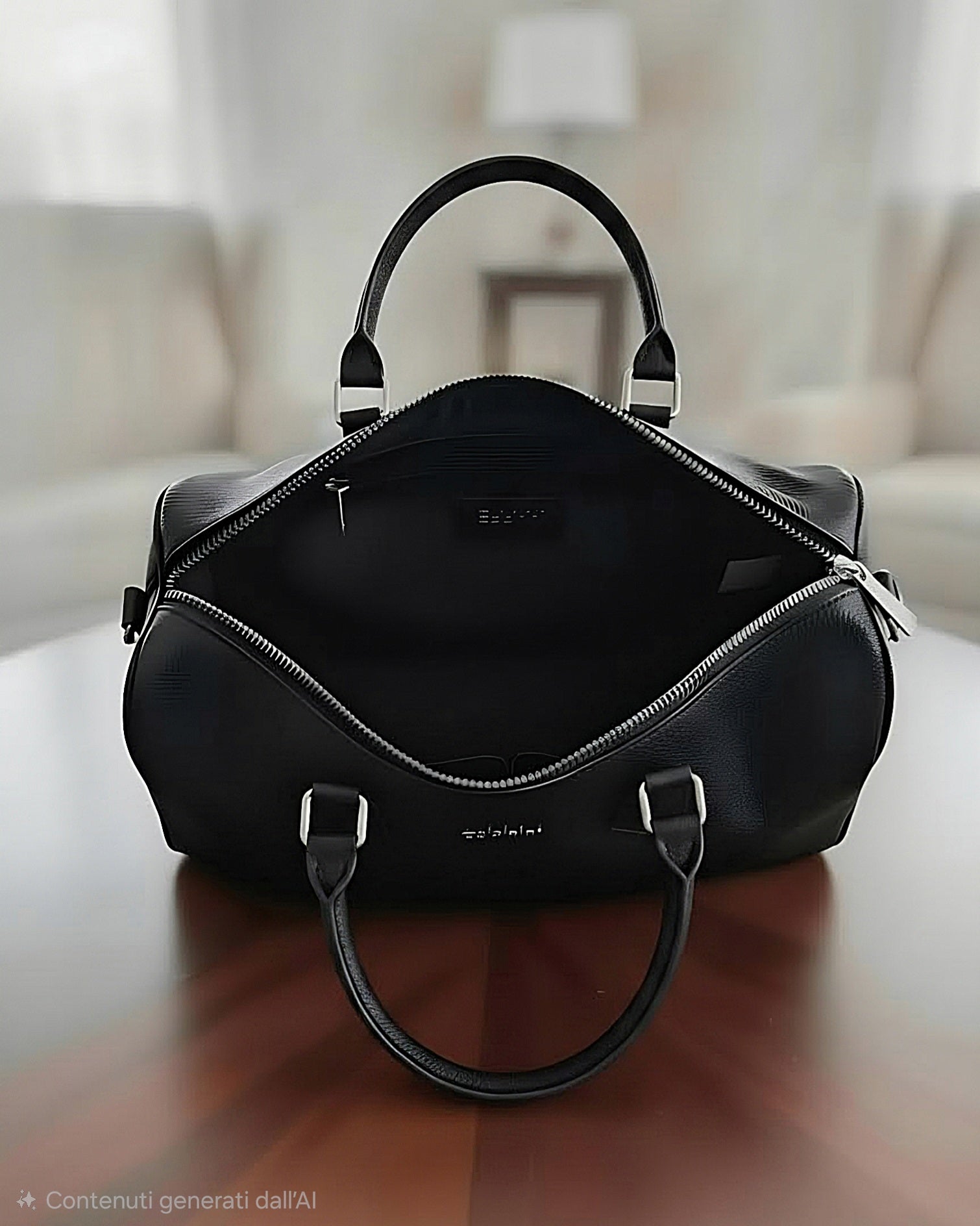 Borsa a Spalla Ecopelle Nera Stile Boutique - Outlet -46%