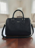 Borsa a Spalla Ecopelle Nera Stile Boutique - Outlet -46%