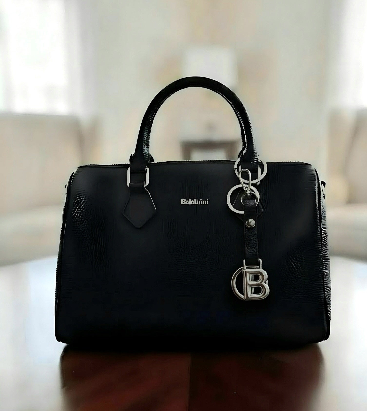 Borsa a Spalla Ecopelle Nera Stile Boutique - Outlet -46%