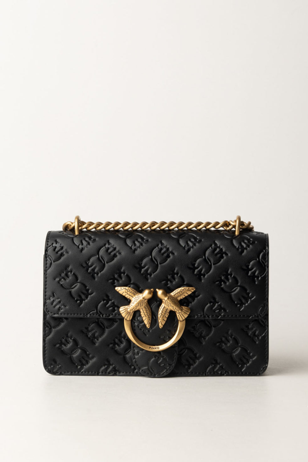 Borsa Mini Love Bag Pinko - Pelle Pieno Fiore con Logo