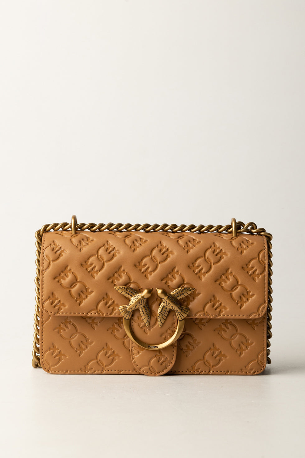 Borsa Mini Love Bag Pinko - Pelle Pieno Fiore con Logo