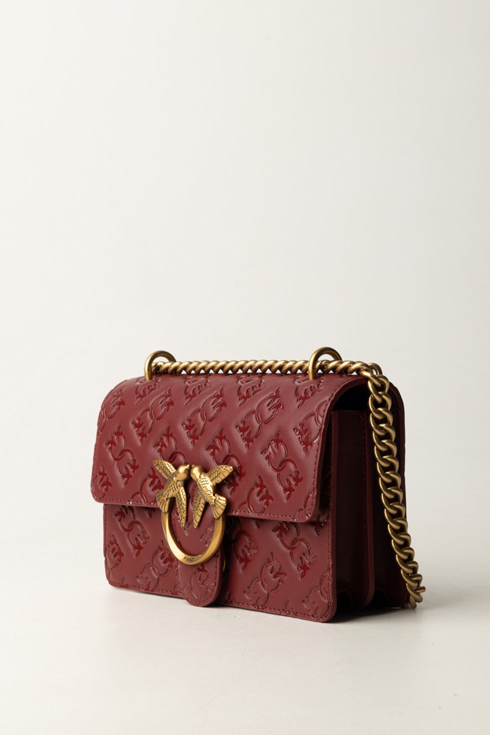 Borsa Mini Love Bag Pinko - Pelle Pieno Fiore con Logo