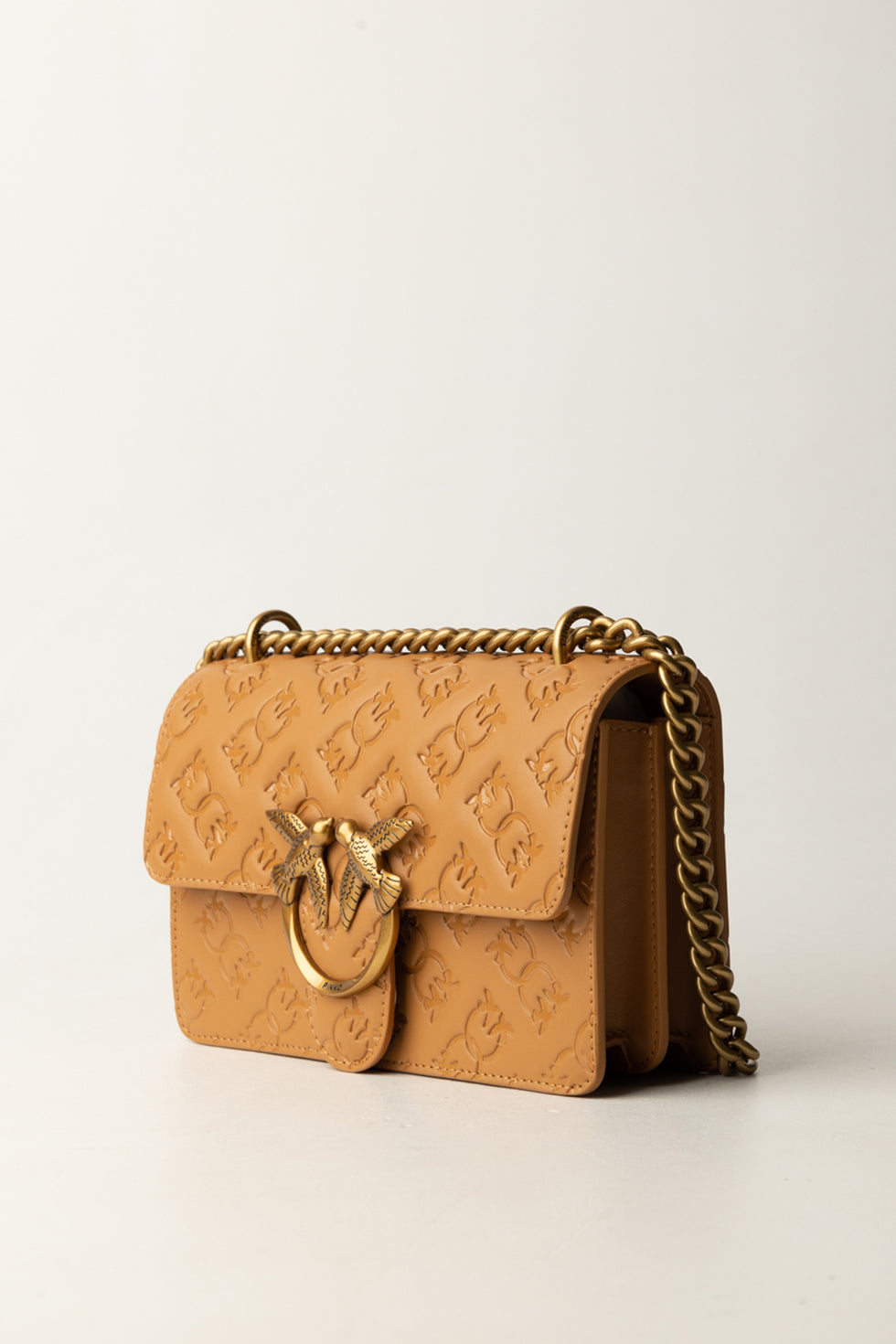 Borsa Mini Love Bag Pinko - Pelle Pieno Fiore con Logo