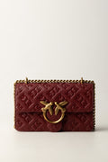 Borsa Mini Love Bag Pinko - Pelle Pieno Fiore con Logo