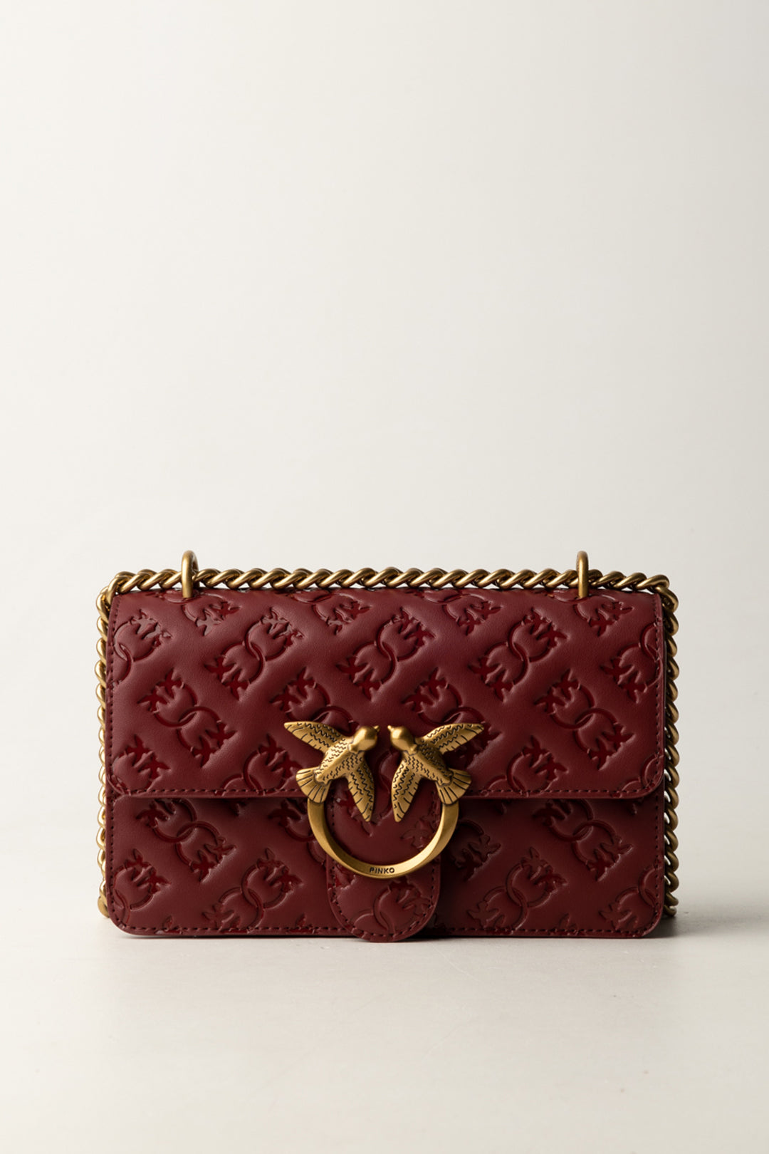 Borsa Mini Love Bag Pinko - Pelle Pieno Fiore con Logo