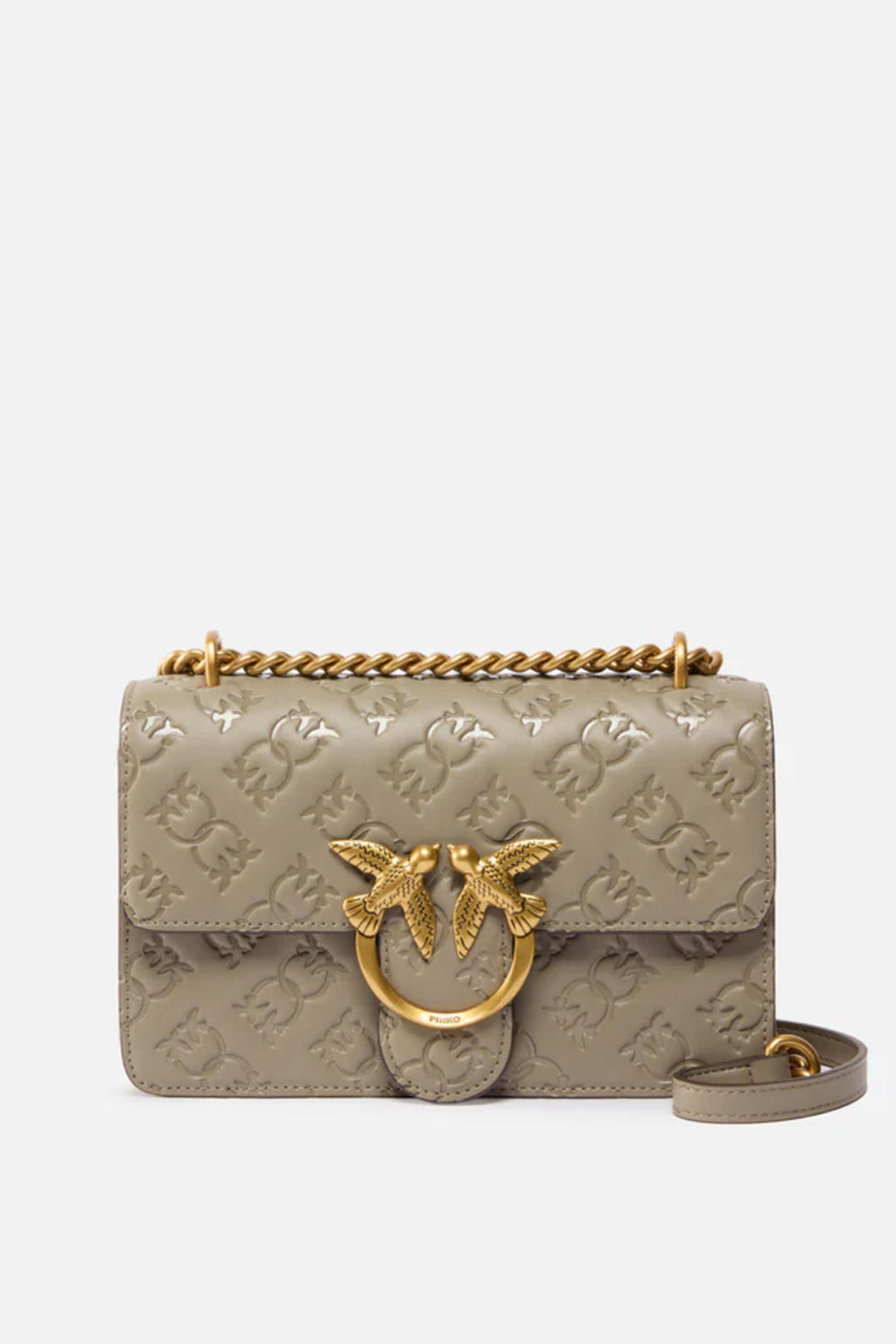 Borsa Mini Love Bag Pinko - Pelle Pieno Fiore con Logo